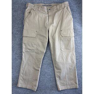 Duluth Trading Flex Fire Hose Pants Mens 42x30 Cargo Utility Work Relaxed Fit